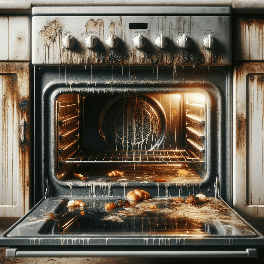 Oven Cleaning - Dirty Oven