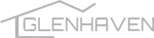 "GLENHAVEN" text with stylized house roof outline above.