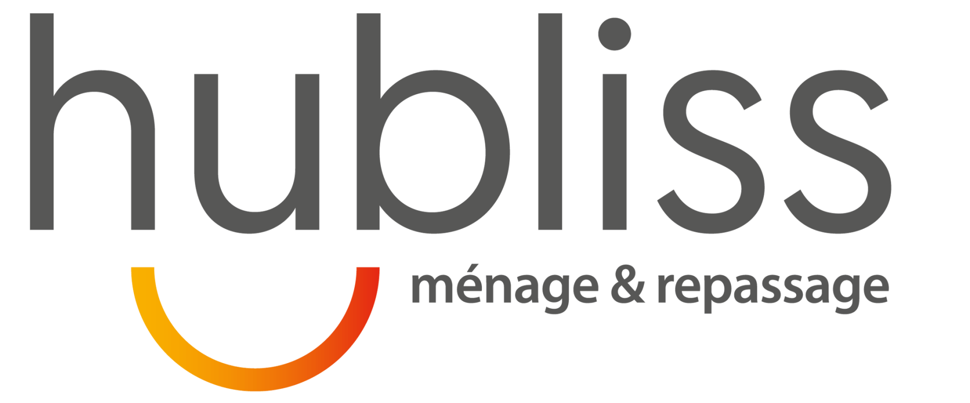 Un logo pour hubliss, une entreprise qui fait du nettoyage et du repassage.