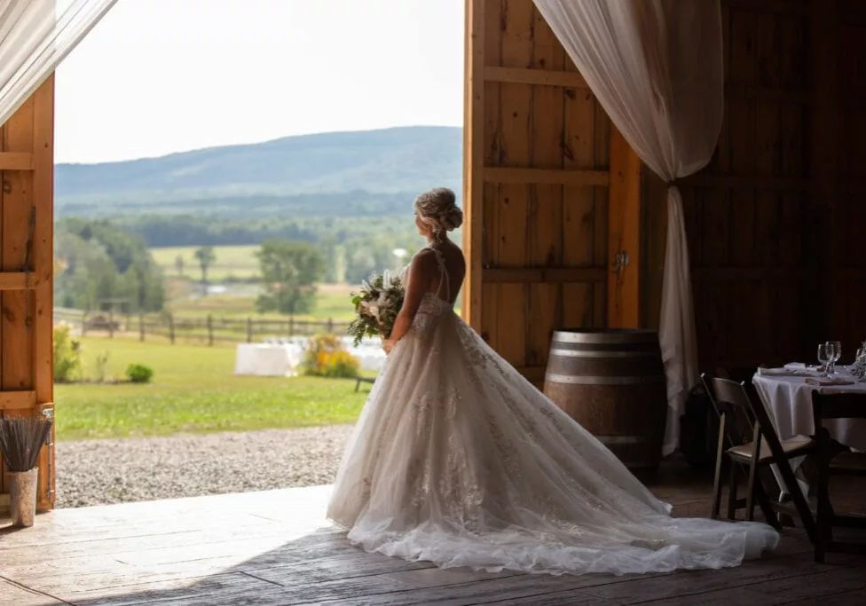 Bride Standing in Front of the Door — Hamden, CT — LightMaster Studios