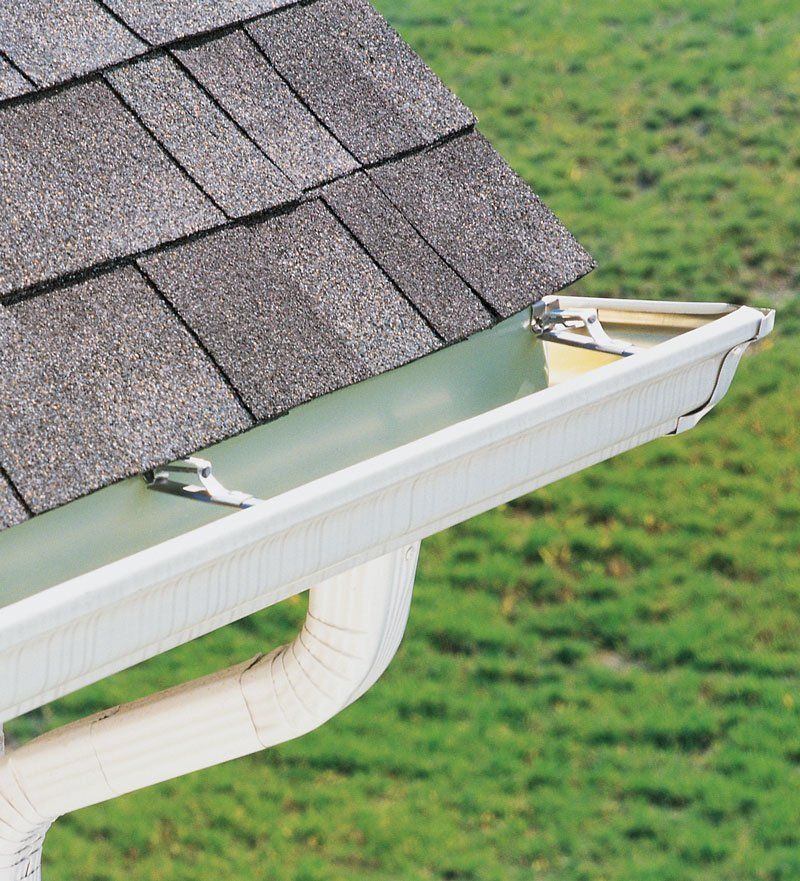 White Open Gutter — Concord, NC — B.W. Larrimore Construction