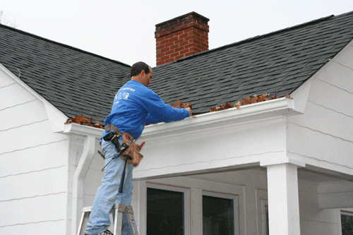 Contractor Holding Leaves — Concord, NC — B.W. Larrimore Construction
