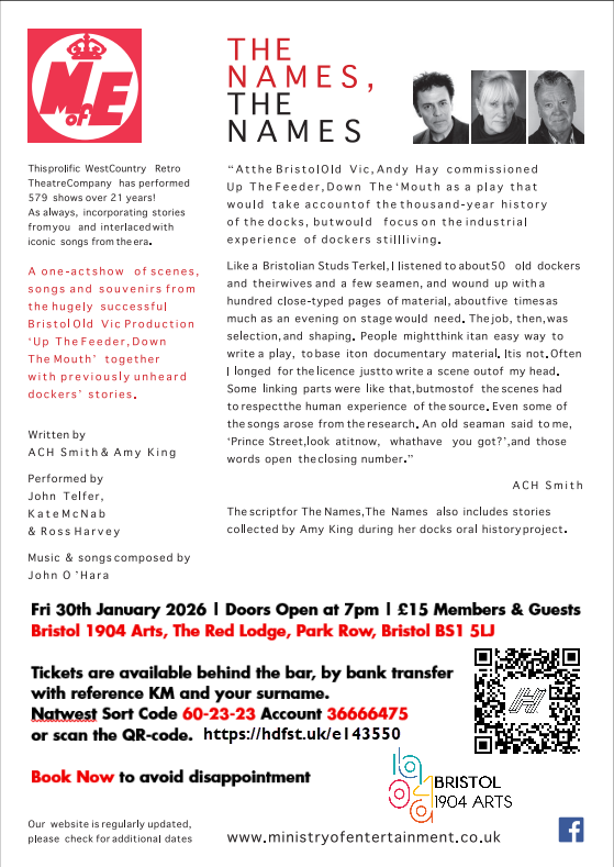 Page 2, details page, of the flyer of a theatrical performance called 
