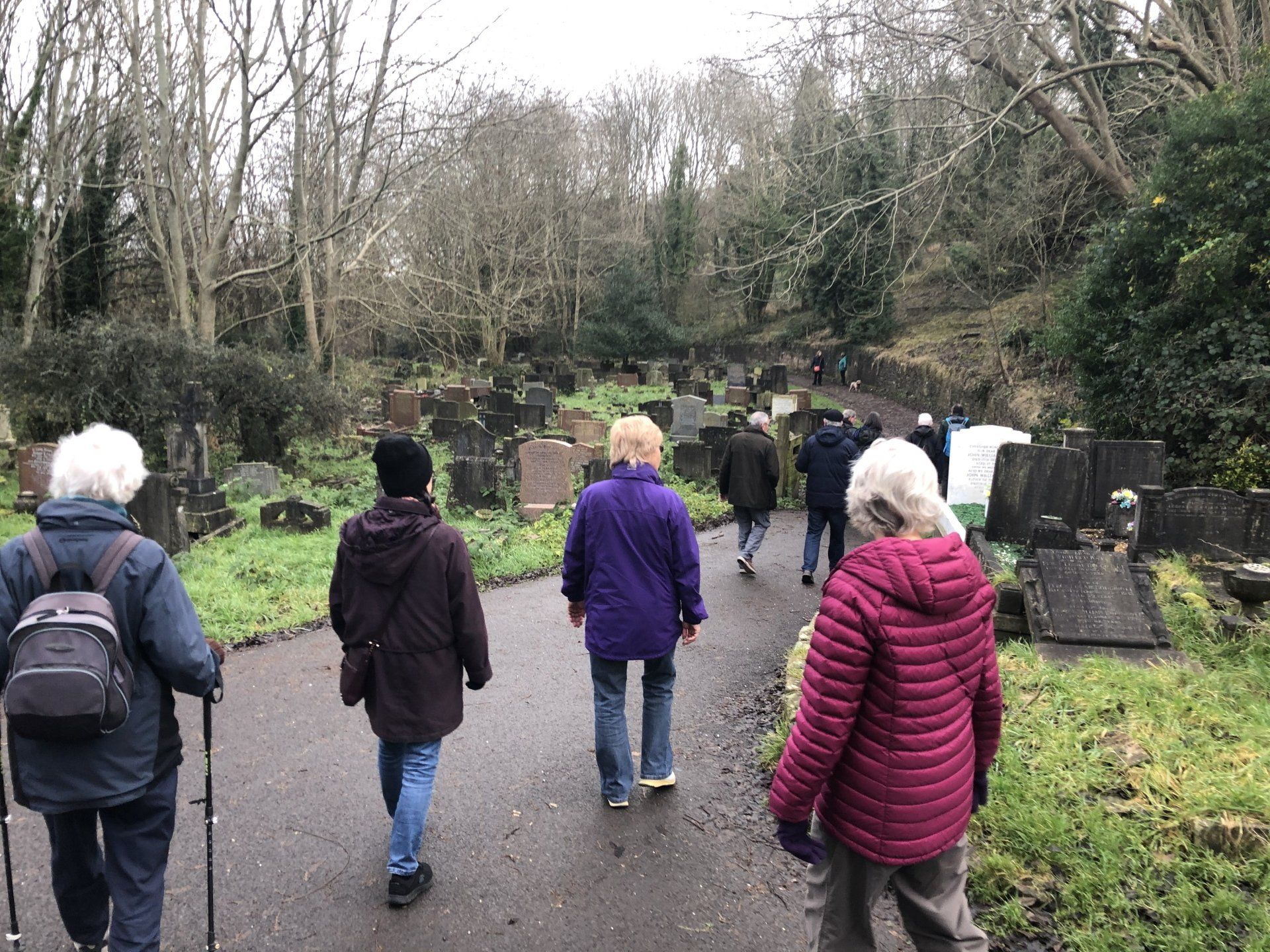Bristol 1904 Arts - Walkers group image around Arnos Vale Cemetry, Bristol