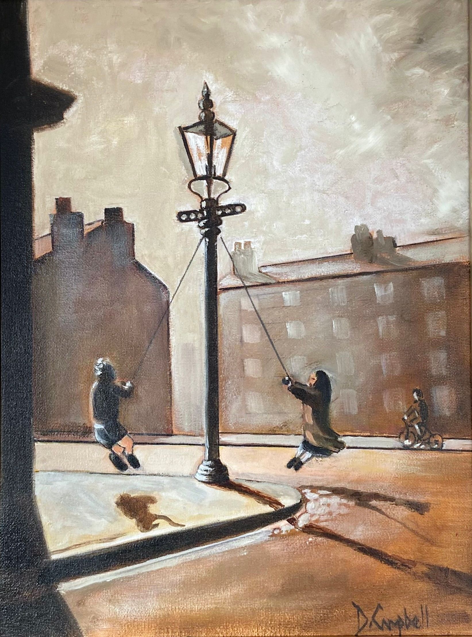 A painting by member Denis Campbell entitled: 