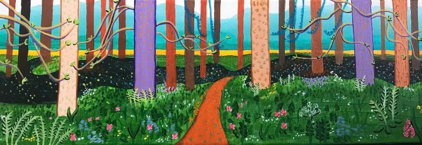 Image of a painting by member Annabel Glassby