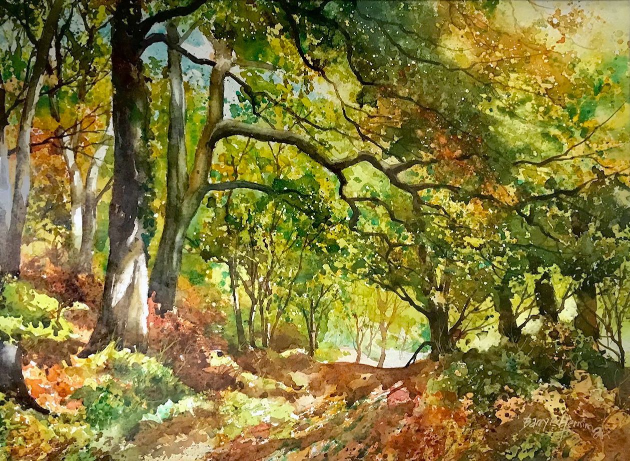 Image of a painting by associate Barry Herniman