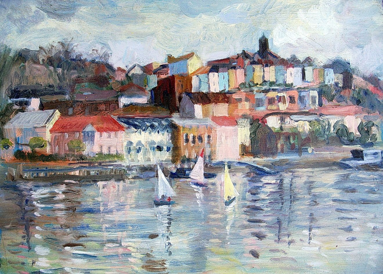 A painting by member Juliet Carmichael entitled: 