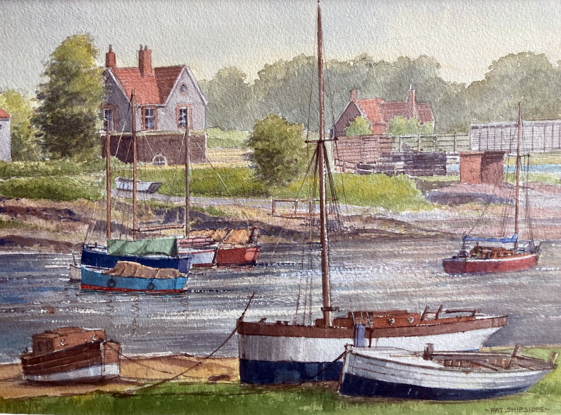 Incoming tide- Sea Mills, Bristol Exhibition Painting.