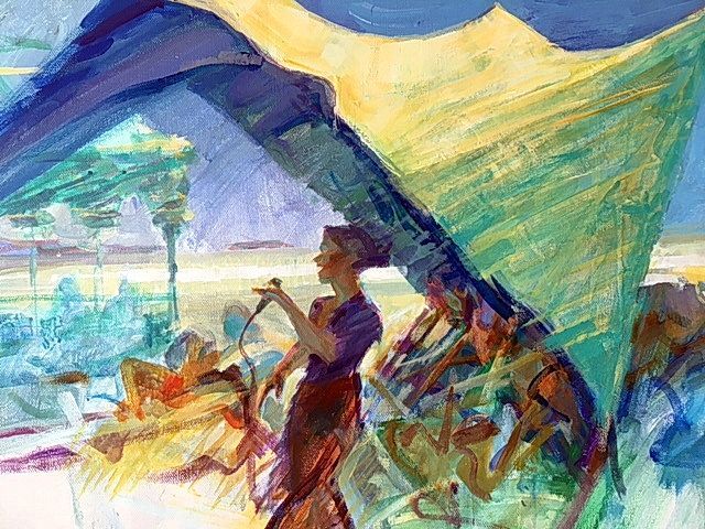 A painting by member Christine Molan entitled: 