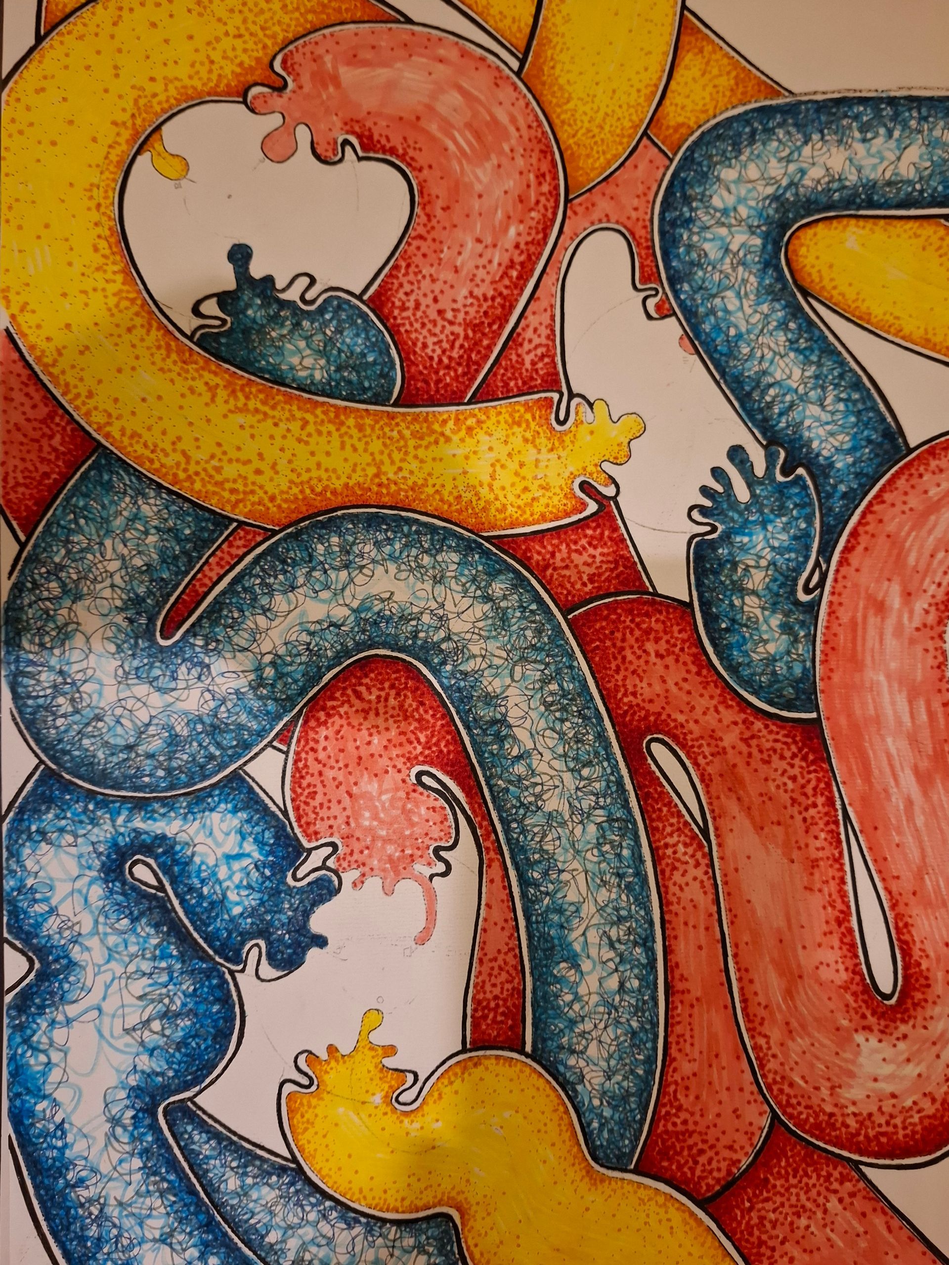 A painting by member David Orpen entitled: MITOCHONDRIA III