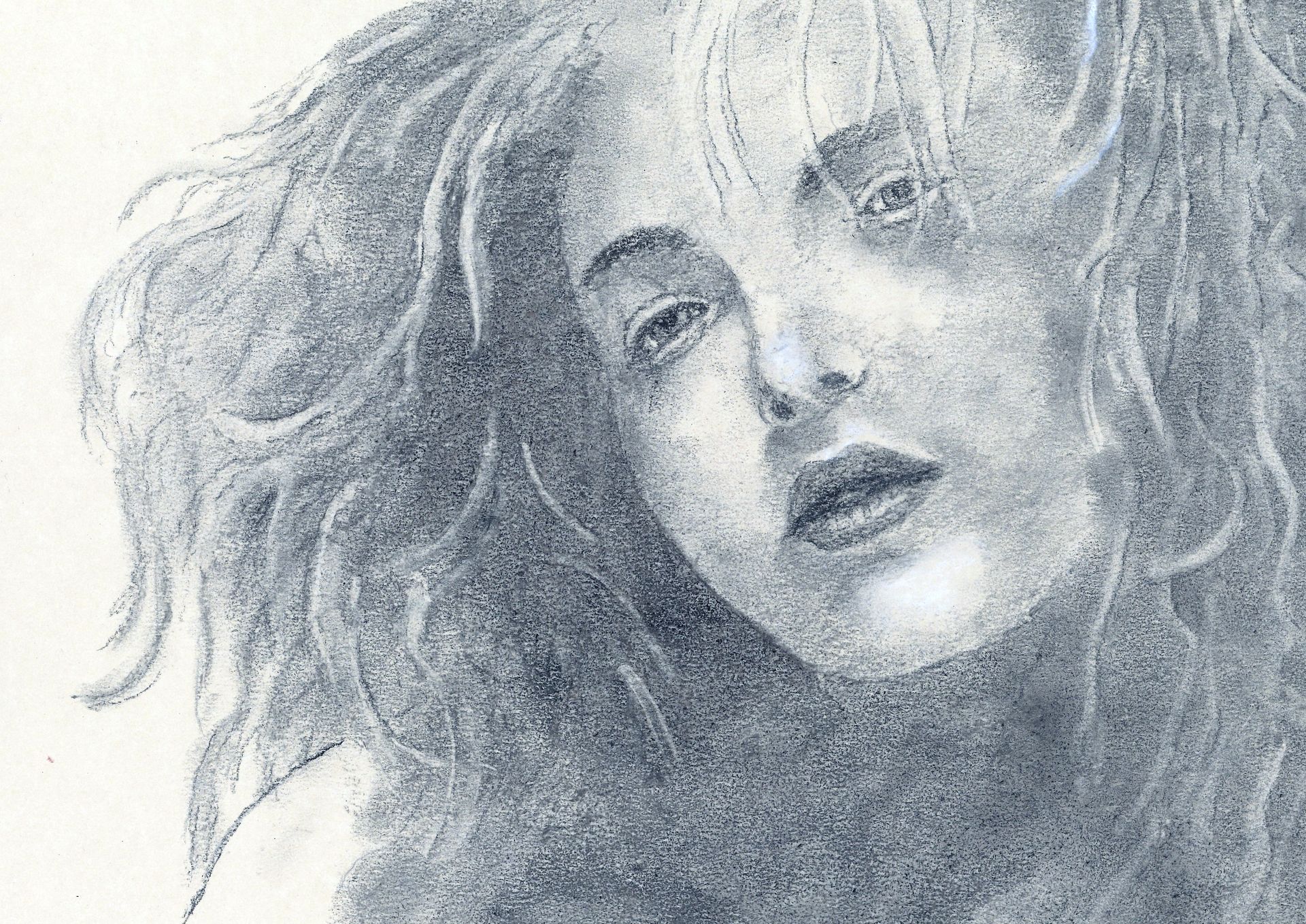 Society Annual Art Exhibition Graphite Portrait Drawing