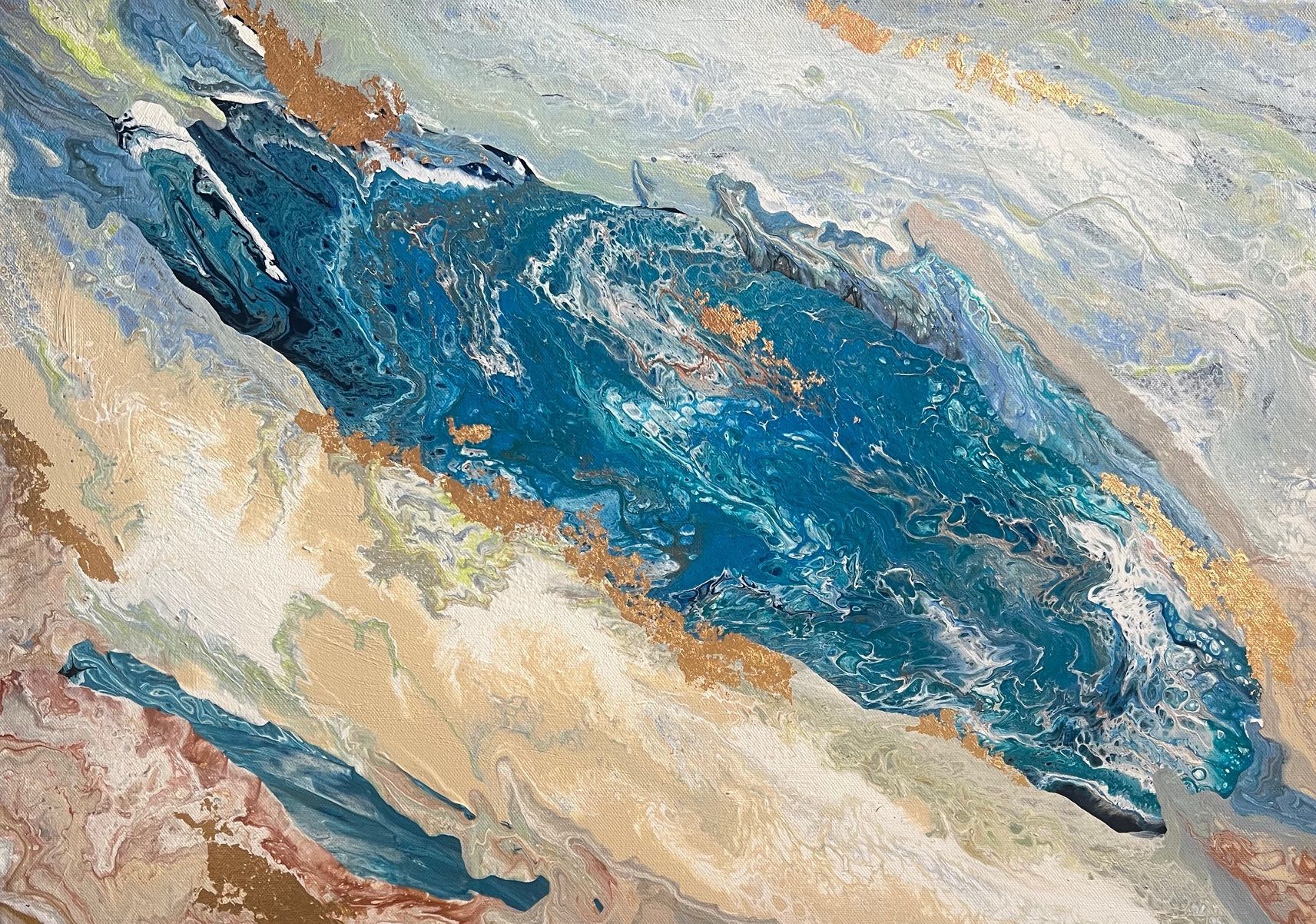 A painting by member Annabel Glassby entitled: 