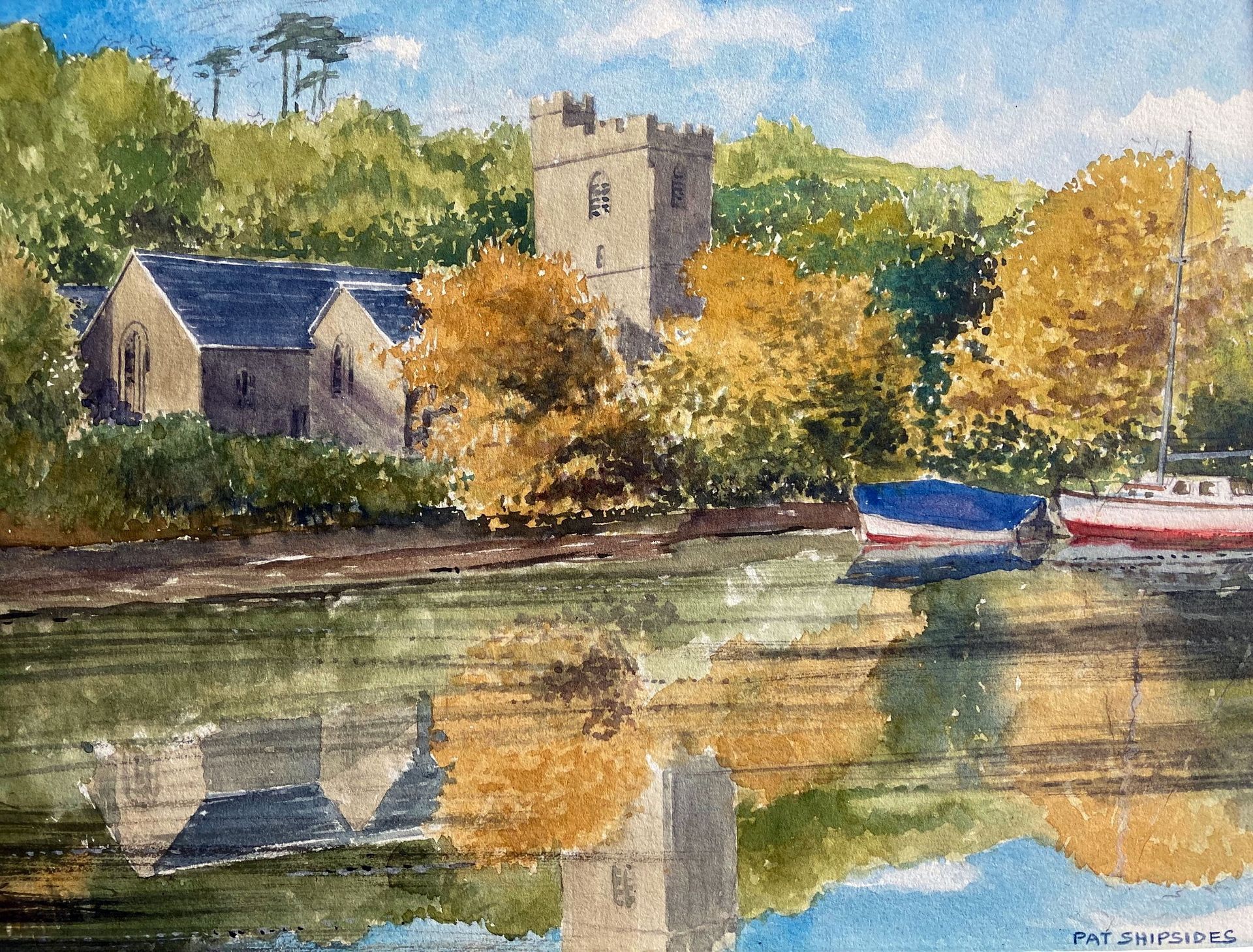 St Just - in - Roseland, Cornwall Exhibition Painting.