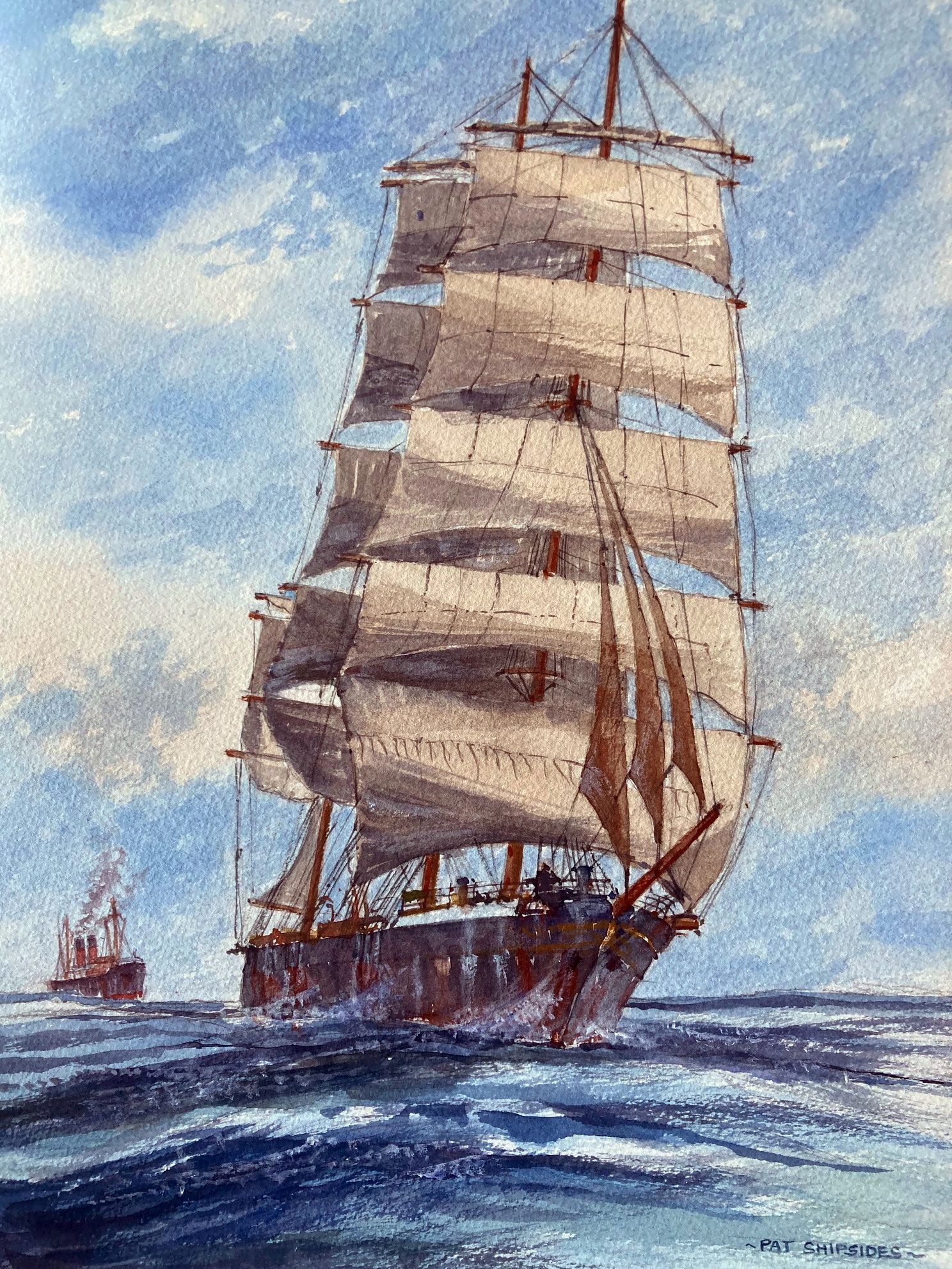 A painting by member Christine Molan entitled: 