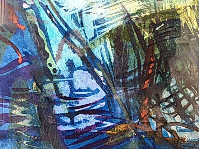 A painting by member Christine Molan entitled: 