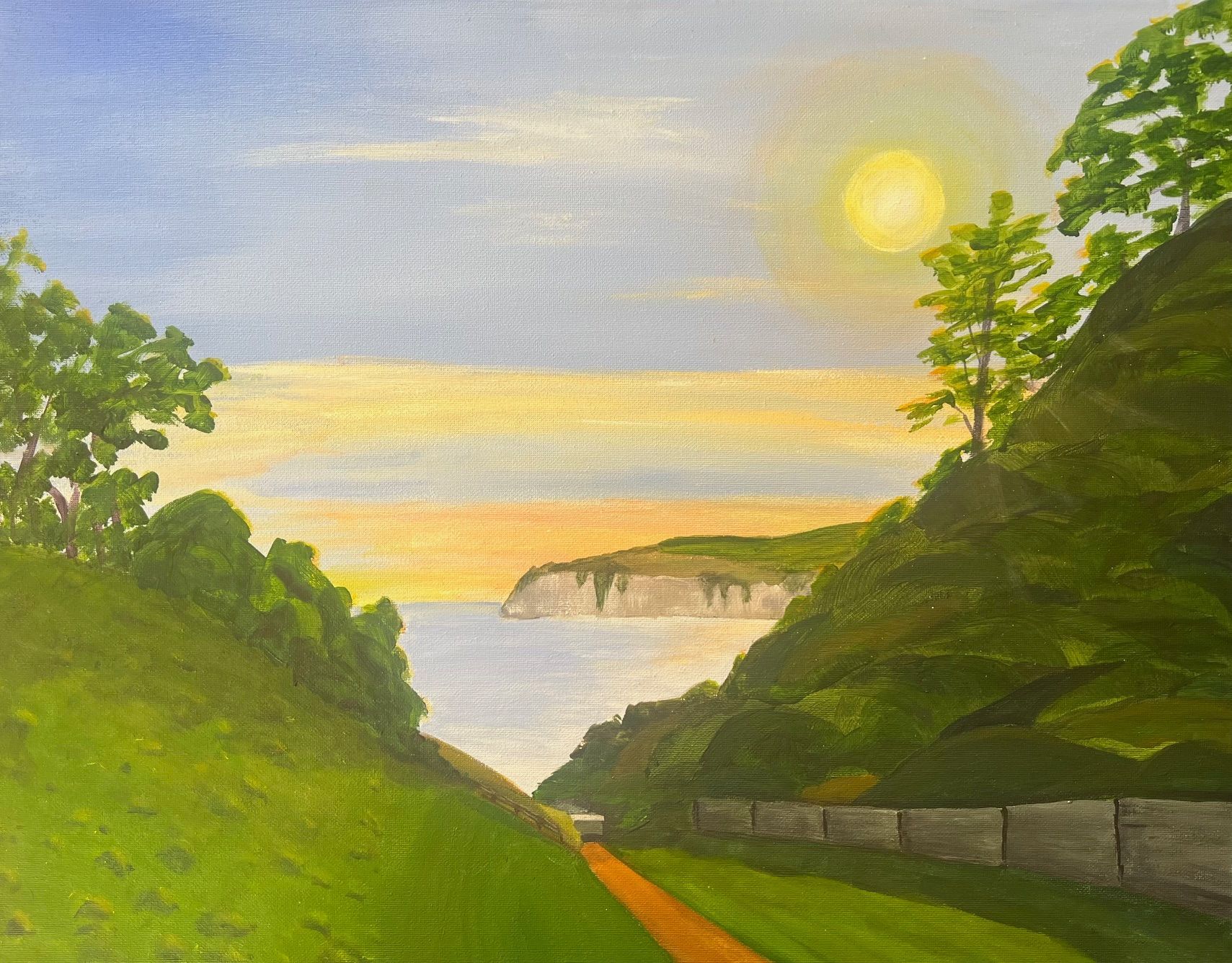 A painting by member Annabel Glassby entitled: 