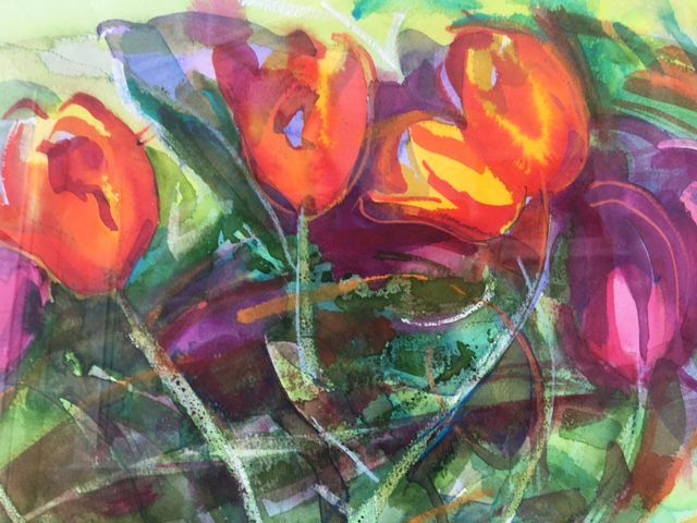 A painting by member Christine Molan entitled: 