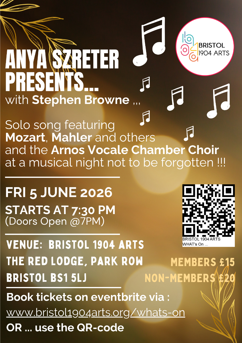 Image of Grace Sheene with Jack Calloway Jazz event in a promotional flyer - for a  jazz concert at Bristol 1904 Arts on 27th July, 2026