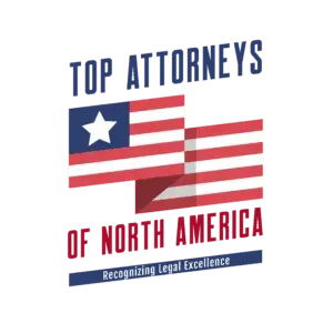 A logo for top attorneys of north america