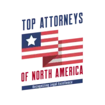 A logo for top attorneys of north america