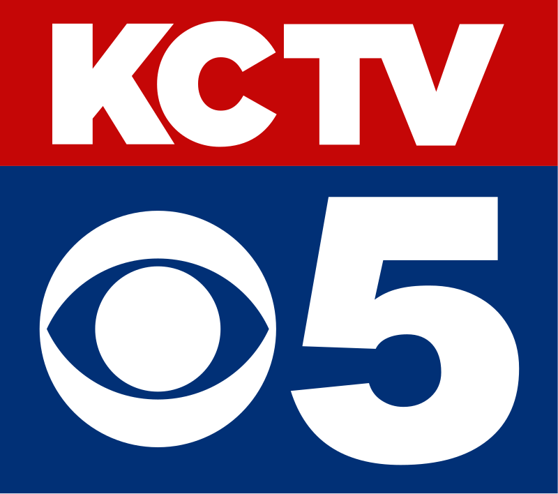 A blue and red logo for kctv 05
