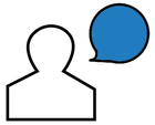 blue contact icon