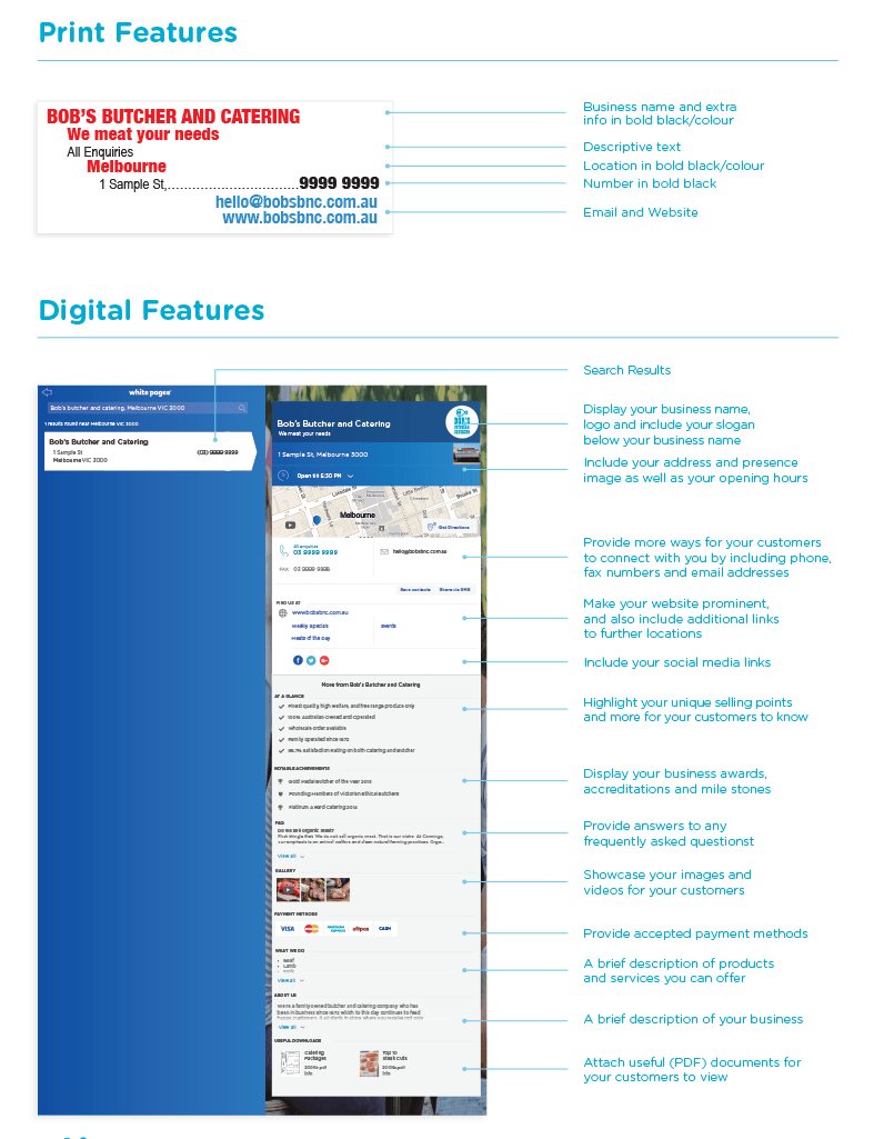 white pages get connected package preview