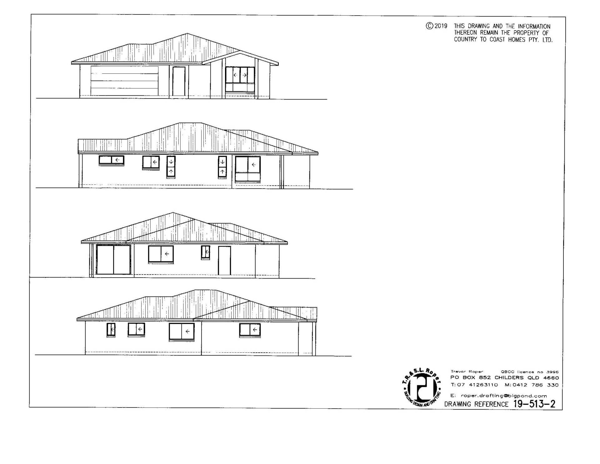 Simple House Plan with Few Window — Country to Coast Homes in Logging Creek Rd, QLD