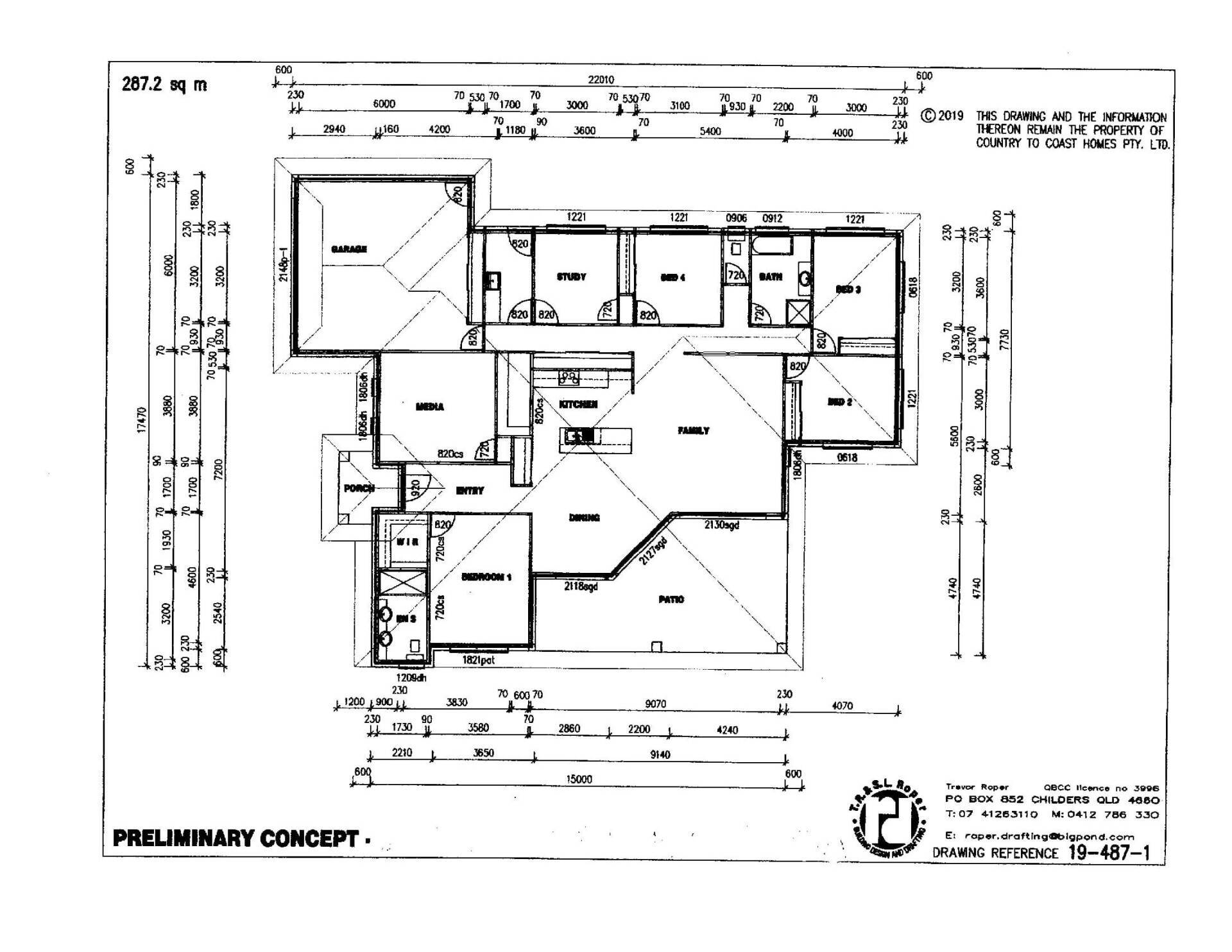 Simple House Plan with Four Bedrooms — Country to Coast Homes in Logging Creek Rd, QLD