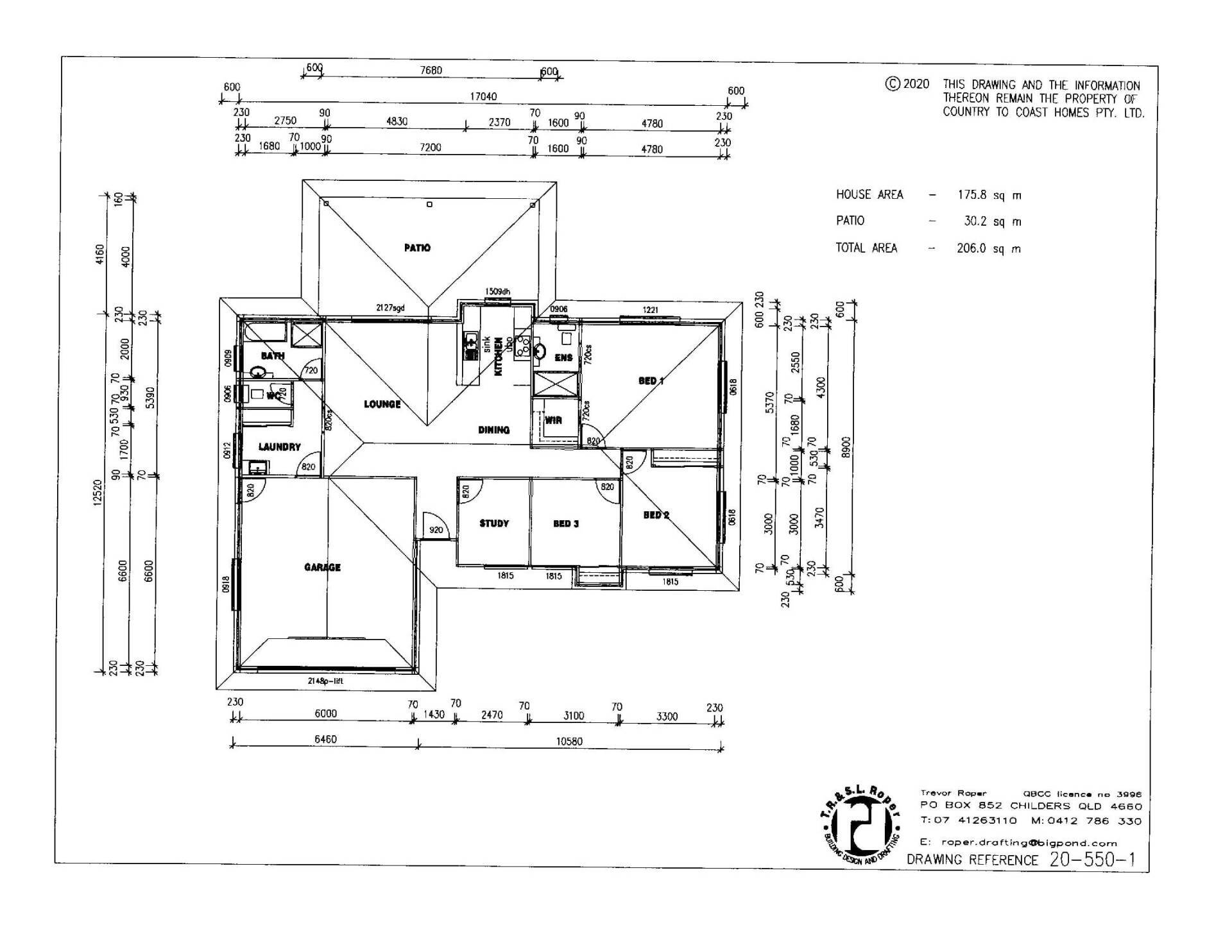 Simple House Plan with Two Rooms — Country to Coast Homes in Logging Creek Rd, QLD