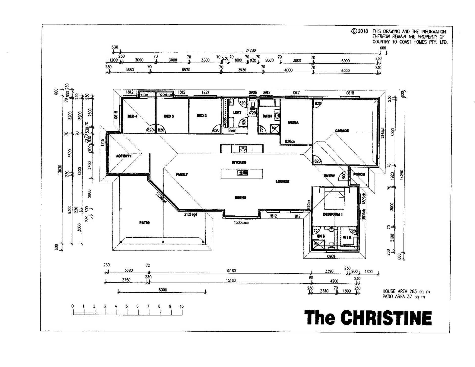 The Christine House Plan  with Details  — Country to Coast Homes in Logging Creek Rd, QLD