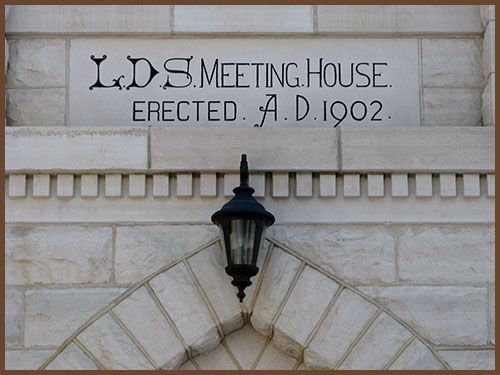The lds meeting house was erected in 1902