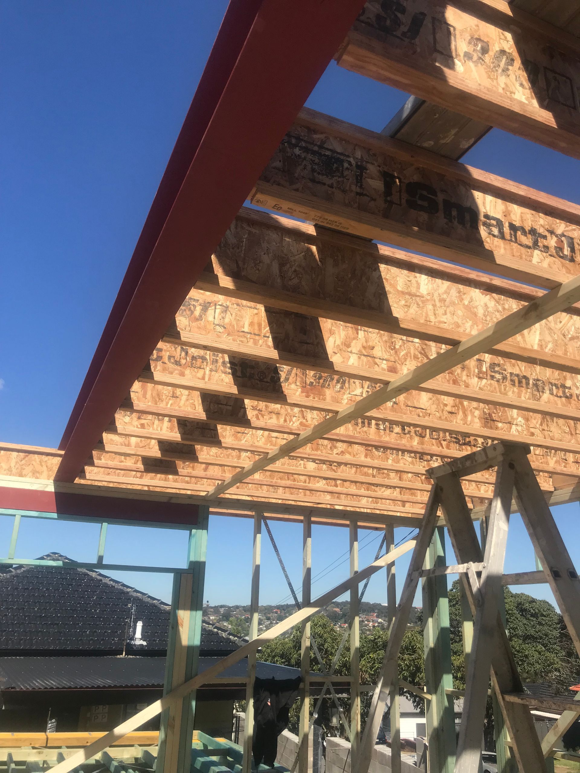 Construction of a Building's Roof — Keystone Property Solutions In Waratah, NSW