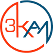 A circular logo with the text "3KAM" in a stylized, modern font, using a split color scheme of orange and blue.