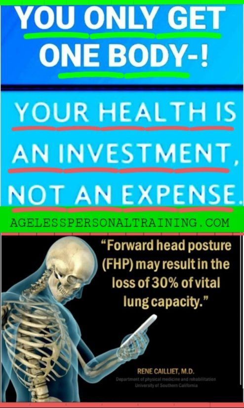 A poster that says you only get one body your health is an investment not an expense
