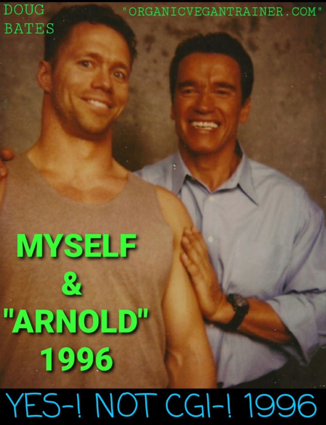 A picture of doug bates and arnold in 1996