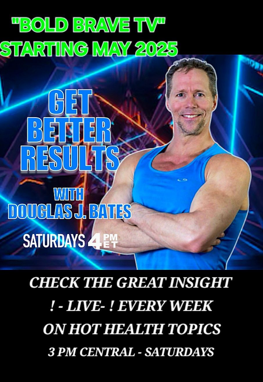 A poster for bold brave tv with douglas j. bates