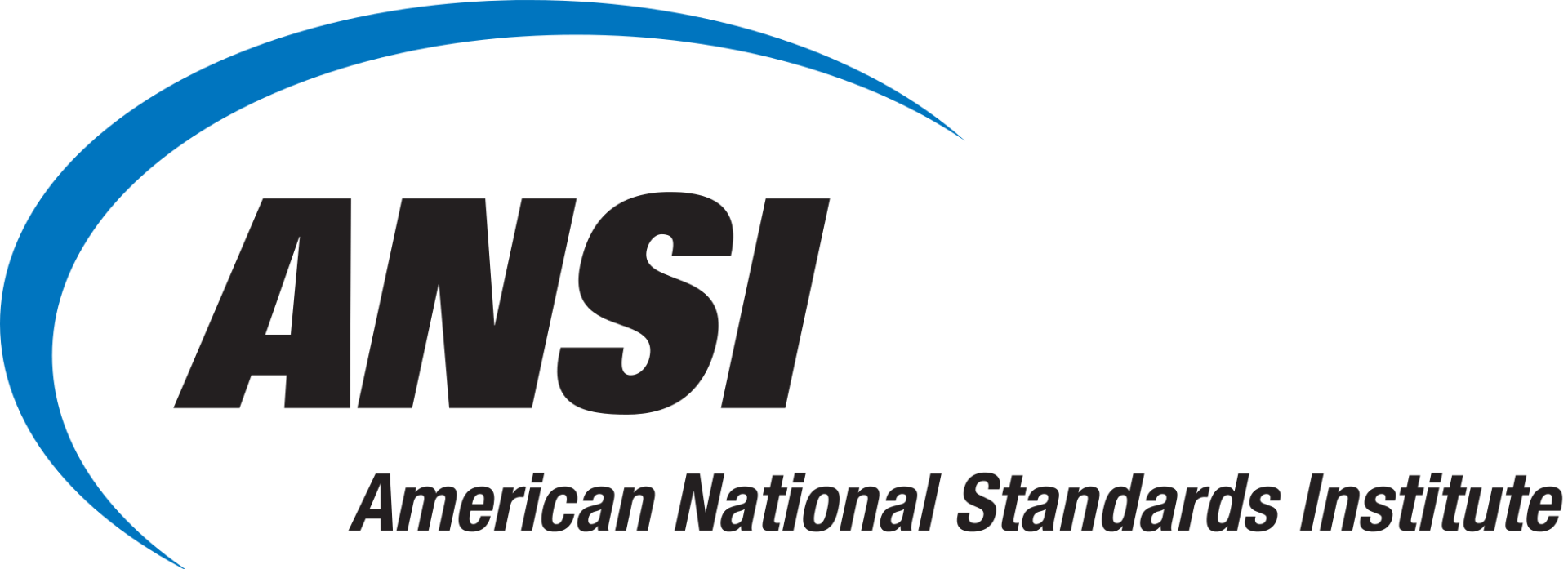 The logo for the american national standards institute