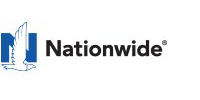 The logo for nationwide is blue and black with a bird on it.