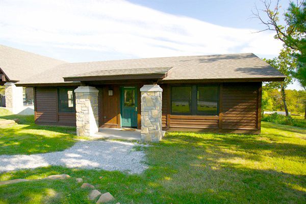 wood cabin rentals at Camp Loughridge in Tulsa Oklahoma