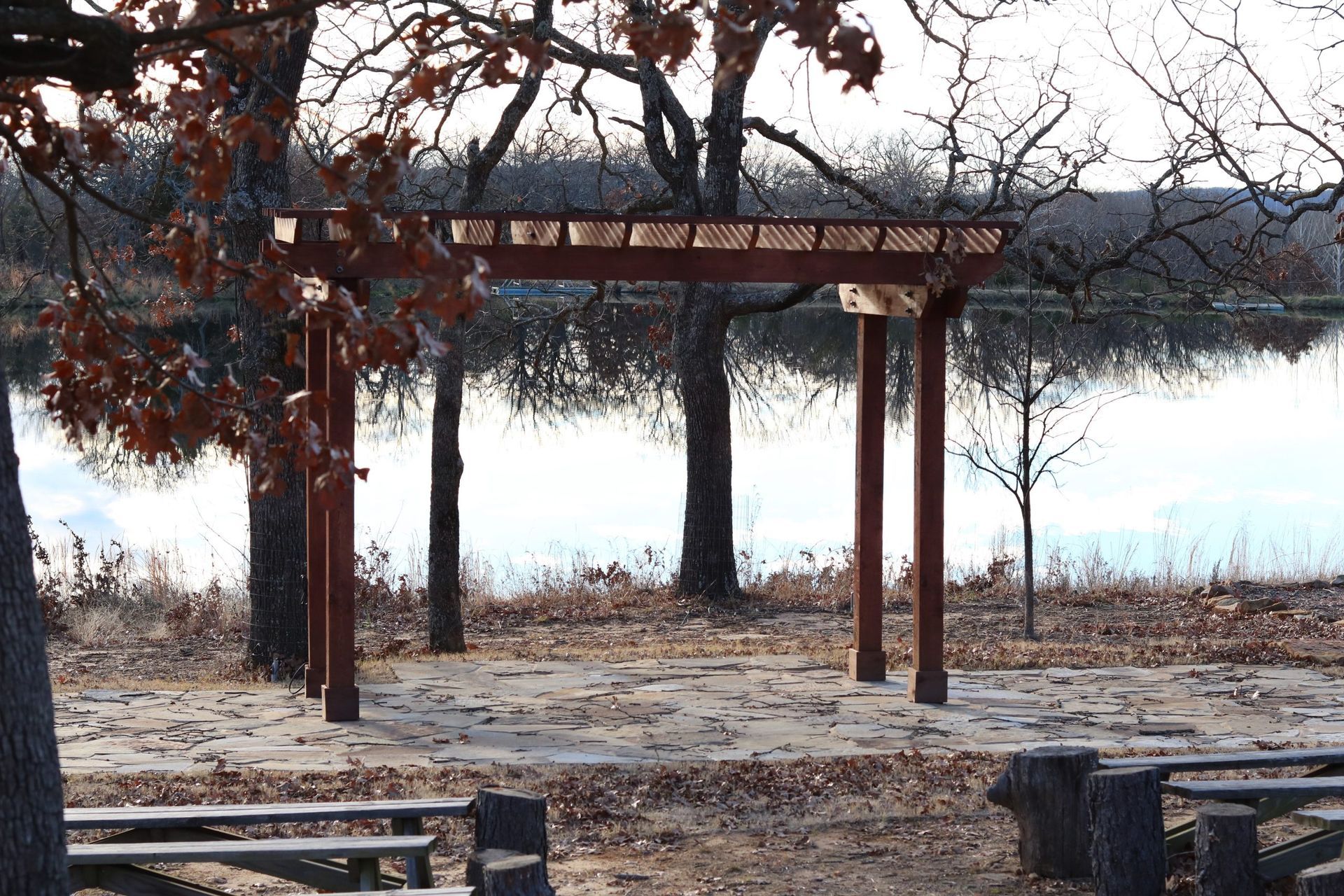 gazebo at Camp Loughridge in Tulsa Oklahoma