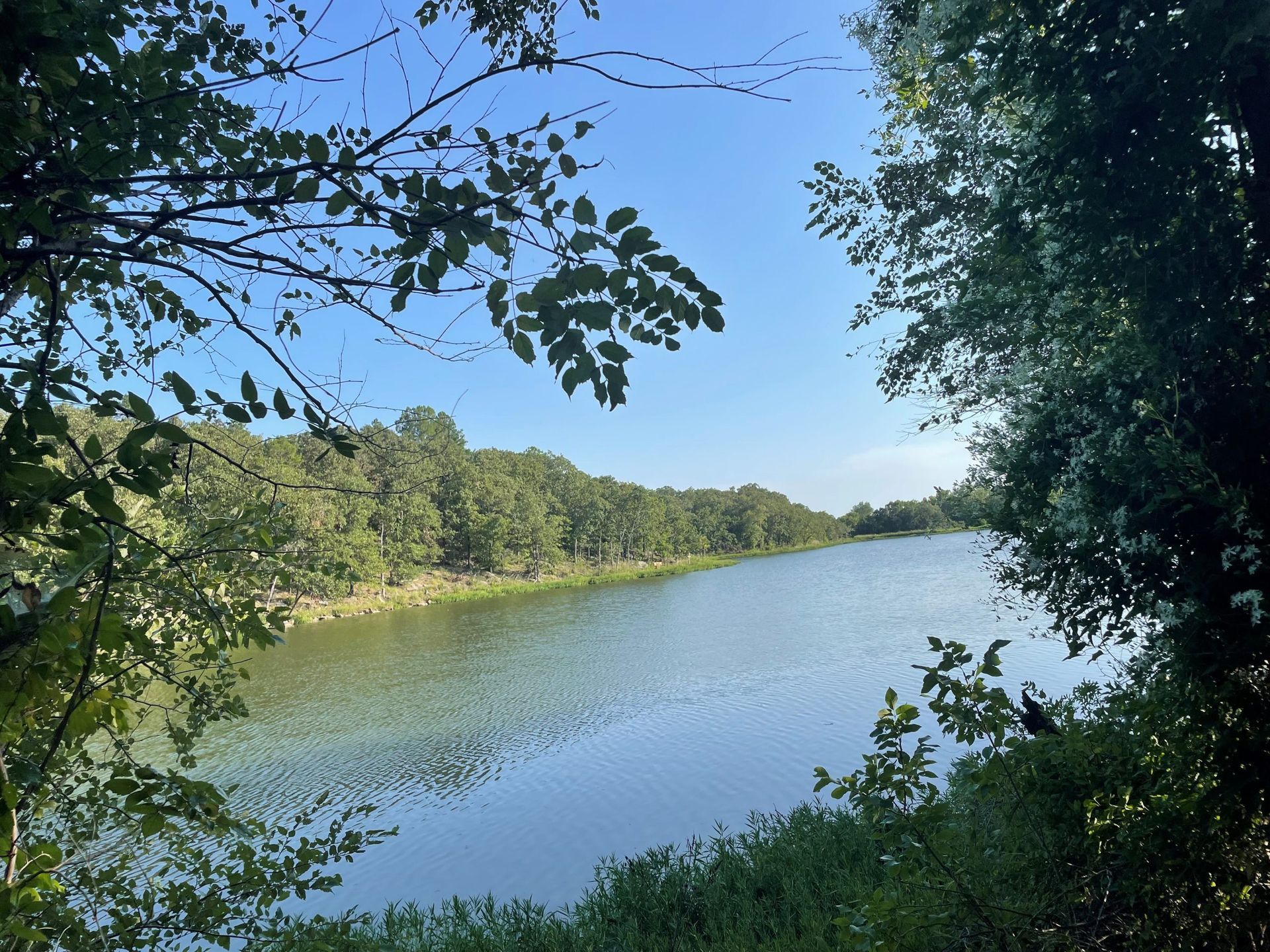 lake view at Camp Loughridge in Tulsa Oklahoma