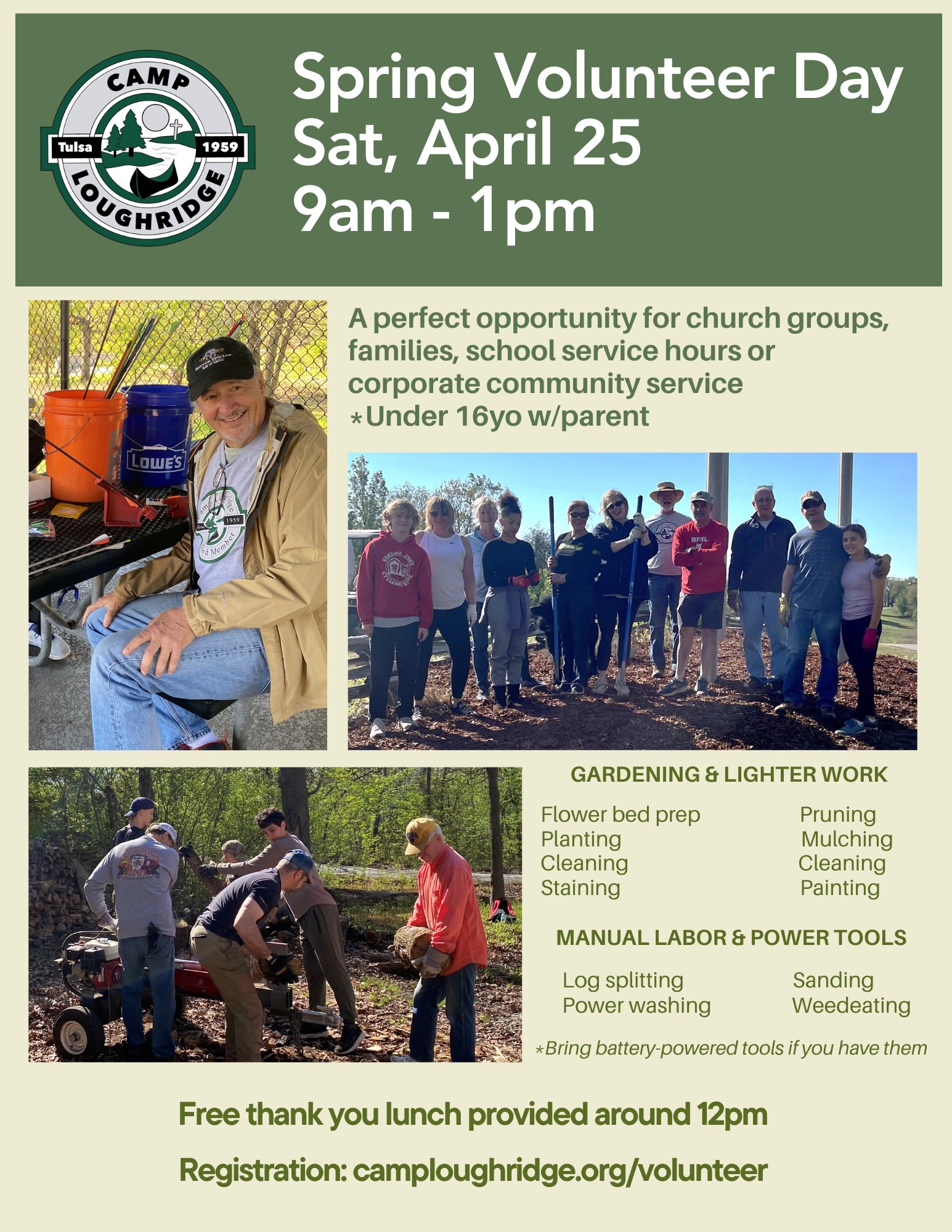 Spring Volunteer Day Flyer