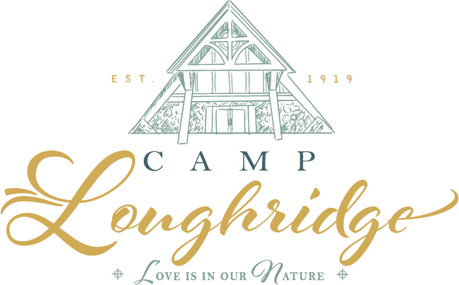 Camp Loughridge wedding venue logo