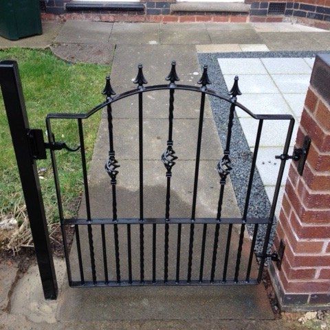 black metal gate