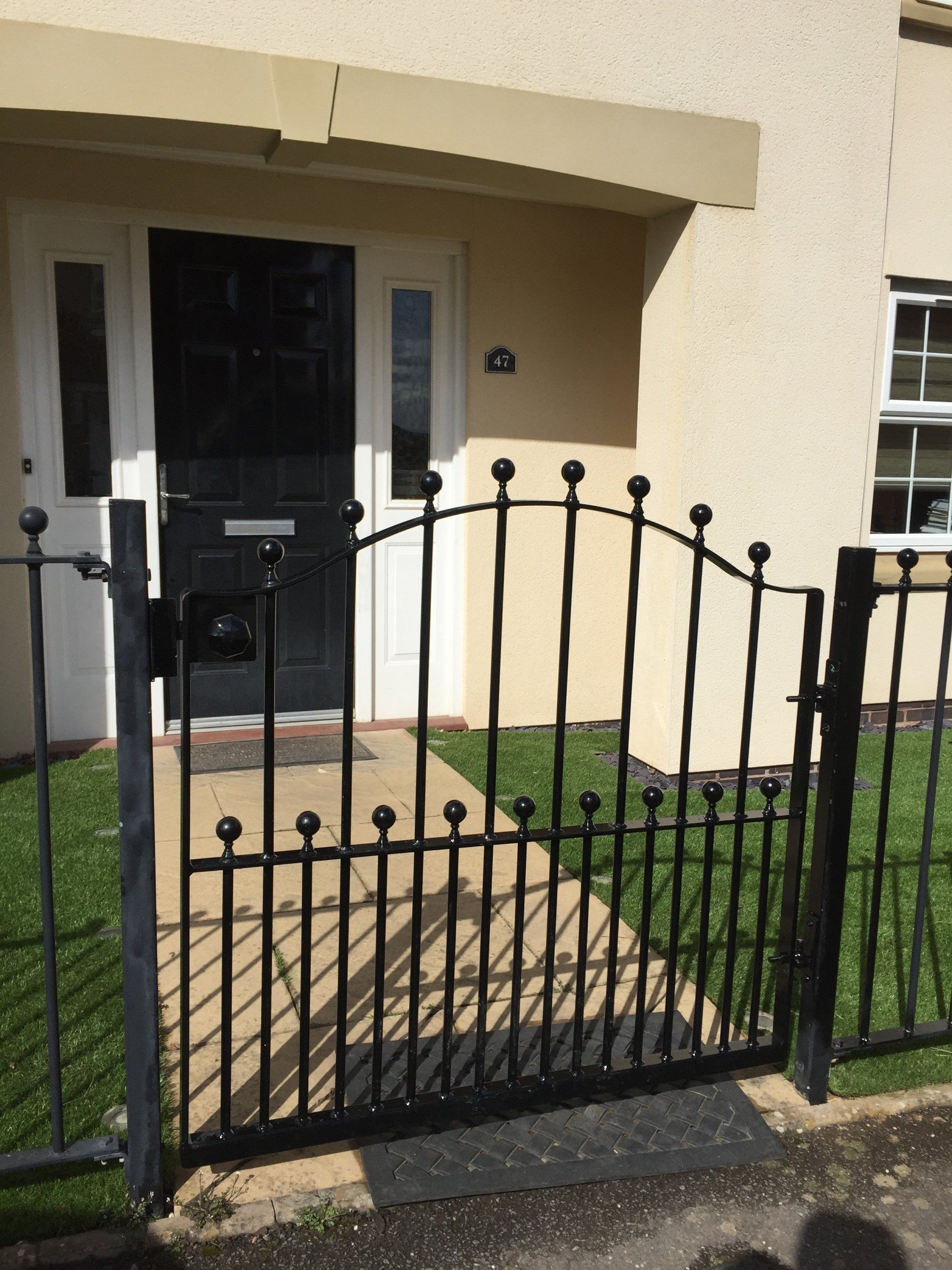 black metal gate