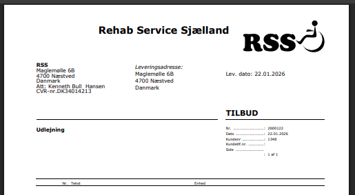 Rød lukket mobilitetsscooter med to forhjul og et baghjul.