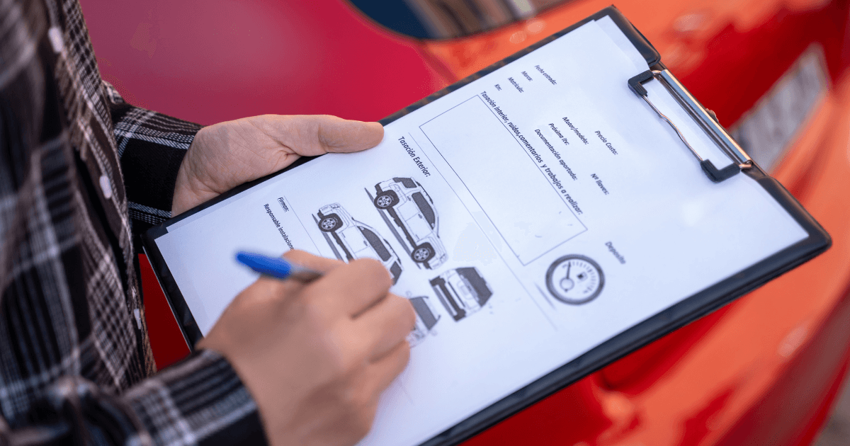 mechanic doing a pre-purchase inspection