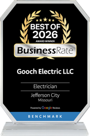 The business rate award is black and blue with a blue circle in the middle.